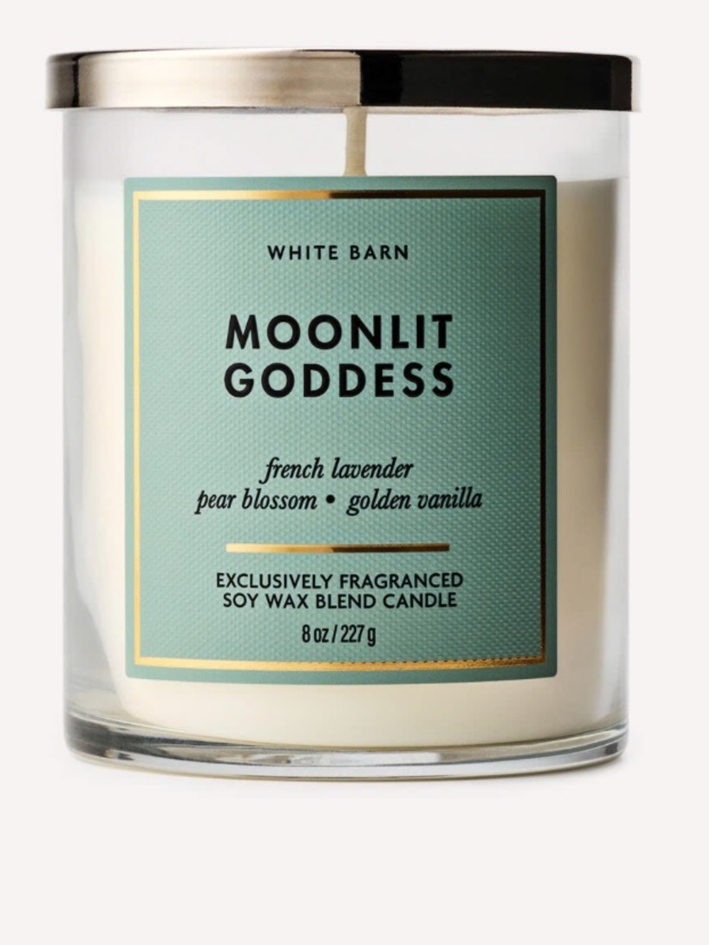 White Barn Moonlit Goddess Soy Wax Single Wick Candle